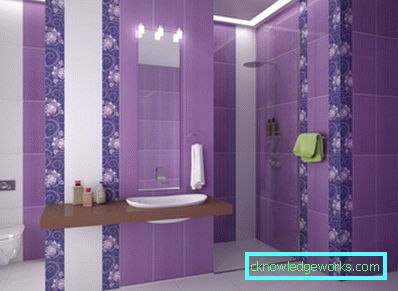Banheiro lilás - 50 fotos de uma cor majestosamente agradável no interior