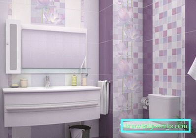 Banheiro lilás - 50 fotos de uma cor majestosamente agradável no interior