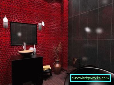 Banheiro vermelho - 91 fotos de idéias de design incrivelmente brilhantes