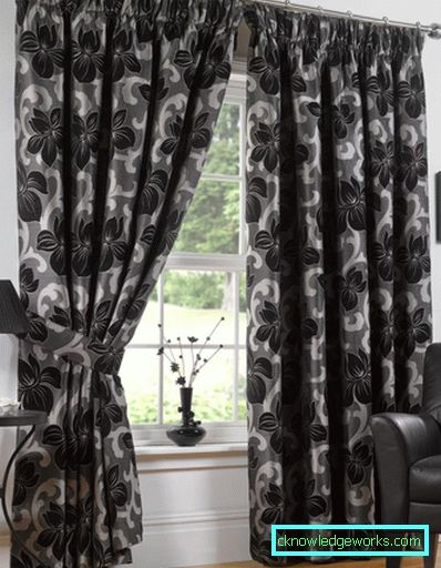 Cortinas pretas - 58 fotos de design estrito e elegante com cortinas pretas