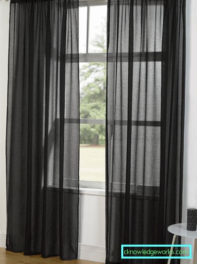 Cortinas pretas - 58 fotos de design estrito e elegante com cortinas pretas