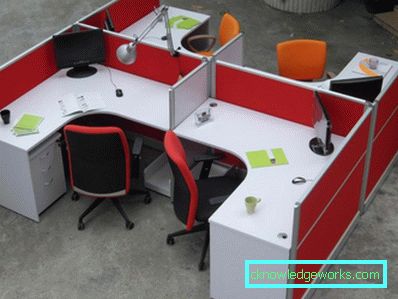 Mobiliário de escritório - uma revisão de opções para o design de móveis no escritório (88 fotos)