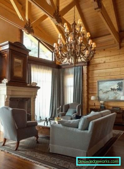 Mobília de sala de estar de estilo clássico - características de estilo