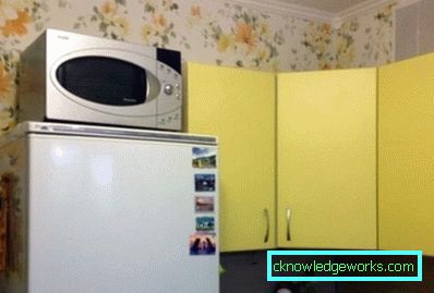 Posso colocar um microondas na geladeira?